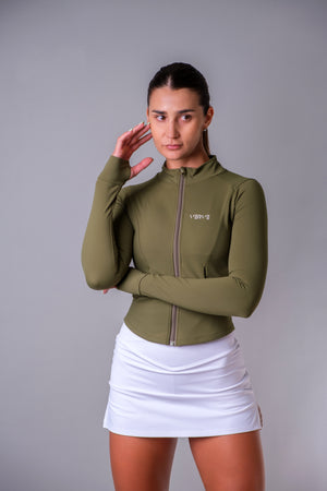 Form Zip-Up Jacket with full front zipper, lightweight workout jacket – verveactivewear.com