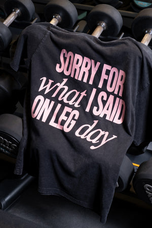 Sorry What I Said t-shirt front view – verveactivewear.com