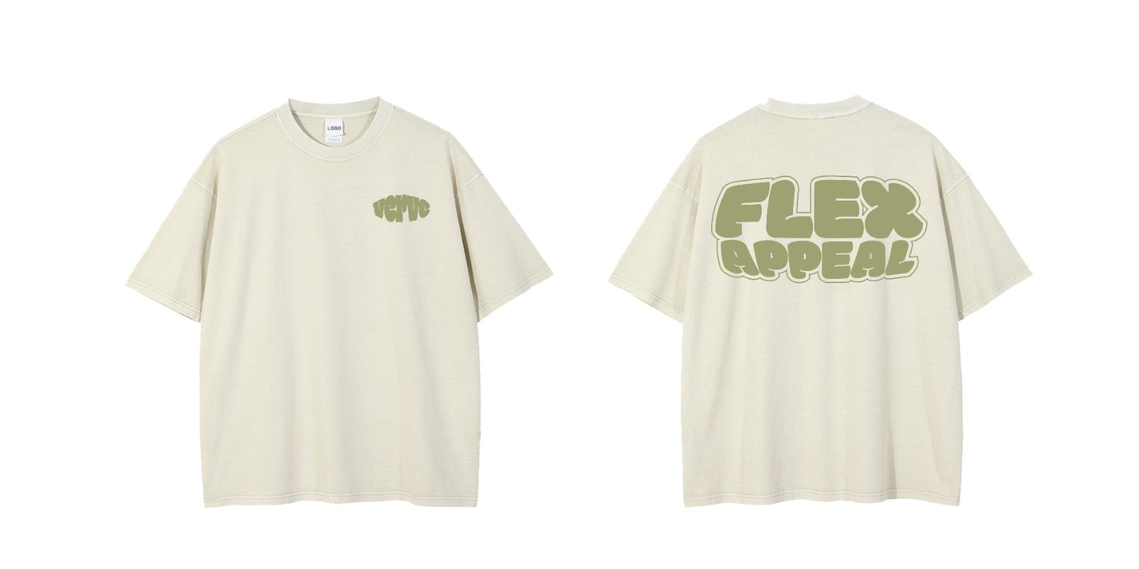 profile of Flex Appeal casual t-shirt-vervewear.com