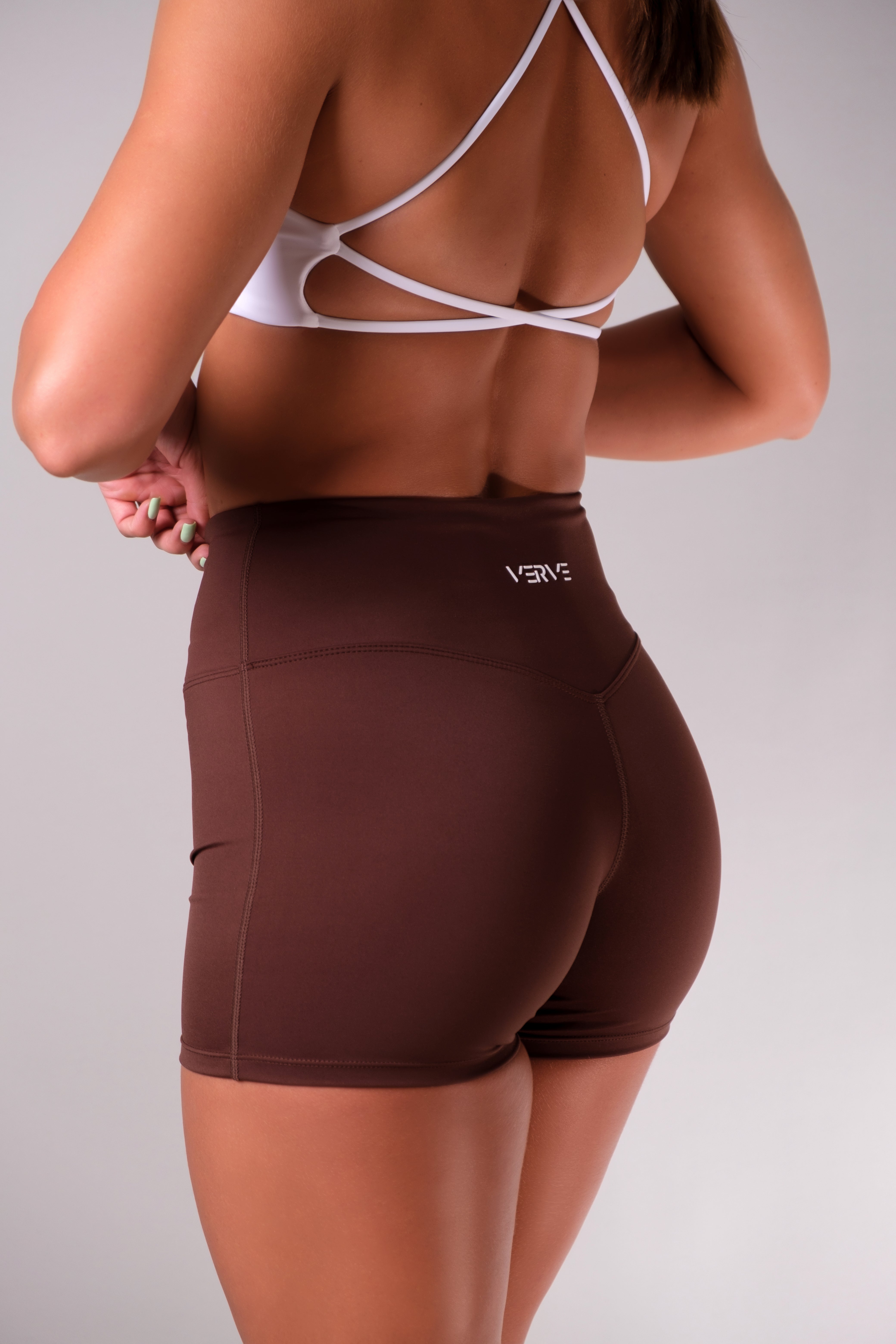 Serenity high rise shorts for running and fitness 